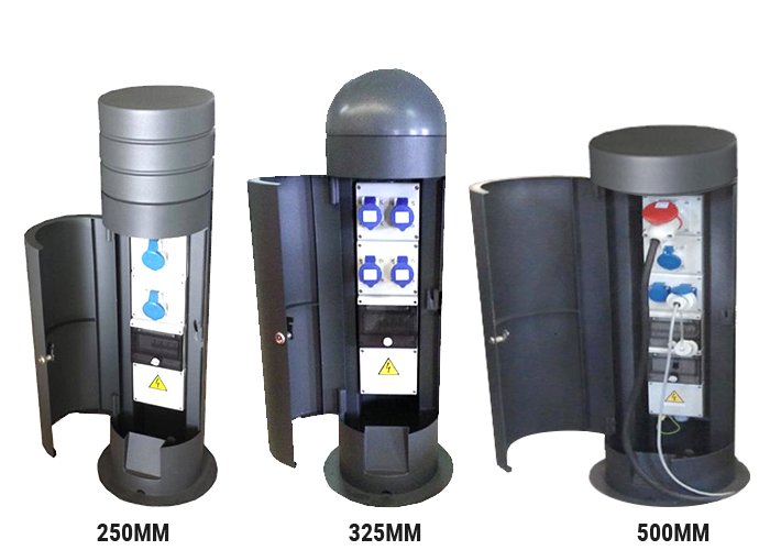 Pop Up Power Supplies elegant bollards with power access